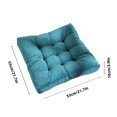 thumbnail image 3 of AYktou Square Seat Cushion 21.65x21.65x3.9in Extra-Large Size Corduroy Mat Thicken Floor Cushion Butt Cushion Memory Foam Non Slip Chair Cushions Ultra Soft Warm Meditation Cushion, 3 of 6