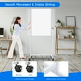 thumbnail image 4 of Maxtek Rolling White Board, 48 x 24 Height Adjustable Whiteboard on Wheels, Large Magnetic Standing Mobile Easel Board, Double-Sided with Stand for Office, Home, and Classroom, 4 of 7