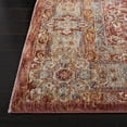 thumbnail image 3 of Safavieh Valencia Maria Oriental Polyester Area Rug, Rust/Teal, 8' x 10', 3 of 11