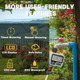 thumbnail image 4 of 2-Zone Hose Timer, Automatic Irrigation Controller with Rain Delay, Programmable Sprinkler Timer for Indoor Outdoor Balcony Garden Farm (Quality Plastic), 4 of 5