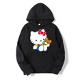 thumbnail image 4 of Hello Kitty Chandail à Capuchon Rouge pour Femmes, Hauts Printemps Automne 2024, Nouvelle Mode, Chandail à Enfiler pour Hommes, Dessin Animé, Anime, Couple, Chandail Surdimensionné, Vêtements ZR, 4 of 7