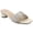 White, variant on Women's Flora Evening Square Toe Rhinestone Slip on Block Heel Sandals