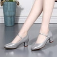 thumbnail image 2 of EHQJNJ Walking Sandals Women Black Sandals Women Dressy Wedge Women Fashion Dancing Rumba Waltz Prom Ballroom Latin Dance Single Shoes, 2 of 9