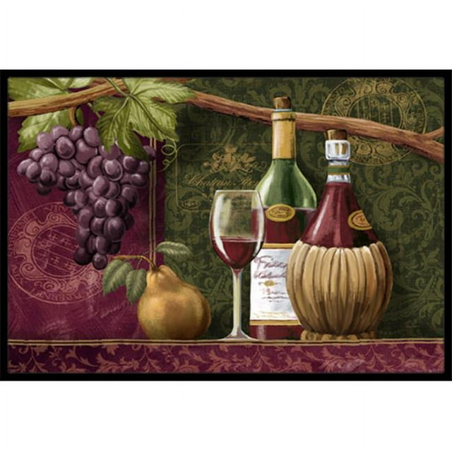 Carolines Treasures PTW2044JMAT Wine Chateau Roma Indoor & Outdoor Mat- 24 x 36 in.