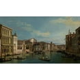 thumbnail image 2 of Canaletto 32x21 White Modern Wood Framed Museum Art Print Titled - The Grand Canal in Venice from Palazzo Flangini to Campo San Marcuola, 2 of 4