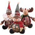 thumbnail image 2 of Muñeco de Papá Noel para decoración del hogar, muñeco de nieve y ciervo, adorno colgante para árbol de Navidad, Año Nuevo, 2023, 2 of 4