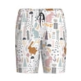thumbnail image 4 of Wukai Fall Rabbit Men’s Short Pajama Pants With Pockets Soft Sleep Pj Shorts for Men-Small, 4 of 6