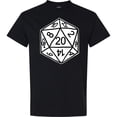 thumbnail image 3 of Inktastic 20 Sided White Dice T-Shirt, 3 of 5