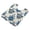 Elegant Blue Flowers Pattern, variant on U-Shaped Toilet Mat Plush Bathroom Rug Mat Non Slip Bathroom Mats Blue and White Batik Pattern