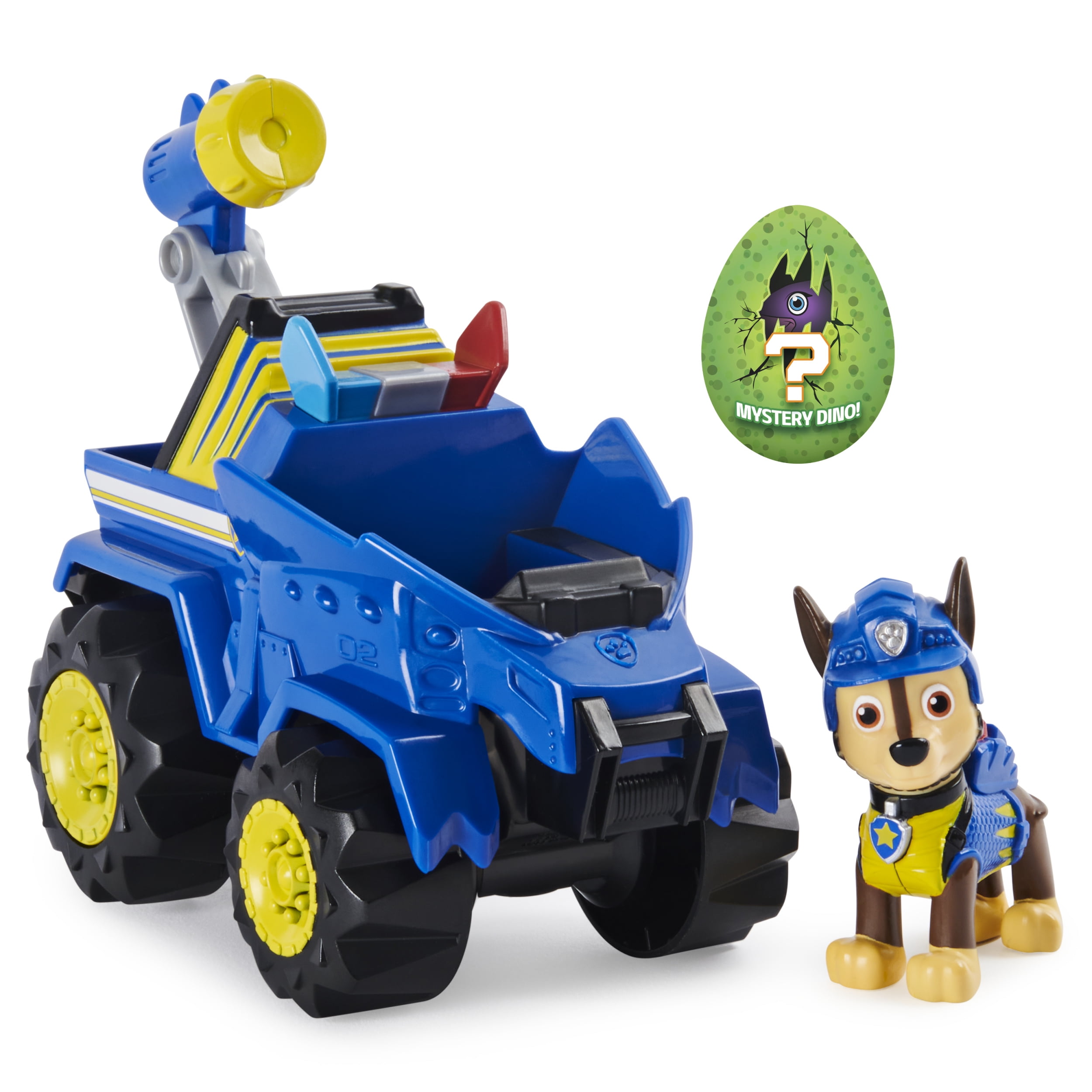 PAW Patrol, Dino Rescue Chaseâs Deluxe Rev Up Vehicle with Mystery Dinosaur Figure - Walmart.com