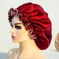 thumbnail image 4 of Satin Bonnet Silk Bonnet Hair Bonnet For Sleeping Satin Bonnet For Hair Bonnets For Women Silk Bonnet For Natural Hair, 4 of 8