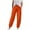 Orange, variant on Zuesphe Womens Casual Pants Linen Women Petite Plus Size Capris Short Length Palazzo Pants for Women Plus Size Dressy Cargo Pants Women High Waisted Baggy