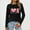 Black, variant on Aloohaidyvio Womens Love Heart Shirts Long Sleeve Valentine's Day Crewneck Casual Heart Graphic Tee Tops