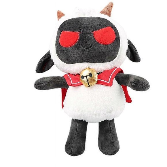 Jouet en Peluche Mouton Noir Câlin 33cm/12.99 Po - Peluche Douce Adorable Animal de Dessin Animé Horreur pour Enfants Filles