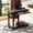 Brown, variant on KIOOTTO Height Adjustable C-Shaped Mobile Desk with Power Outlet, USB Ports, Keyboard Tray and Wheels, Rustic Brown