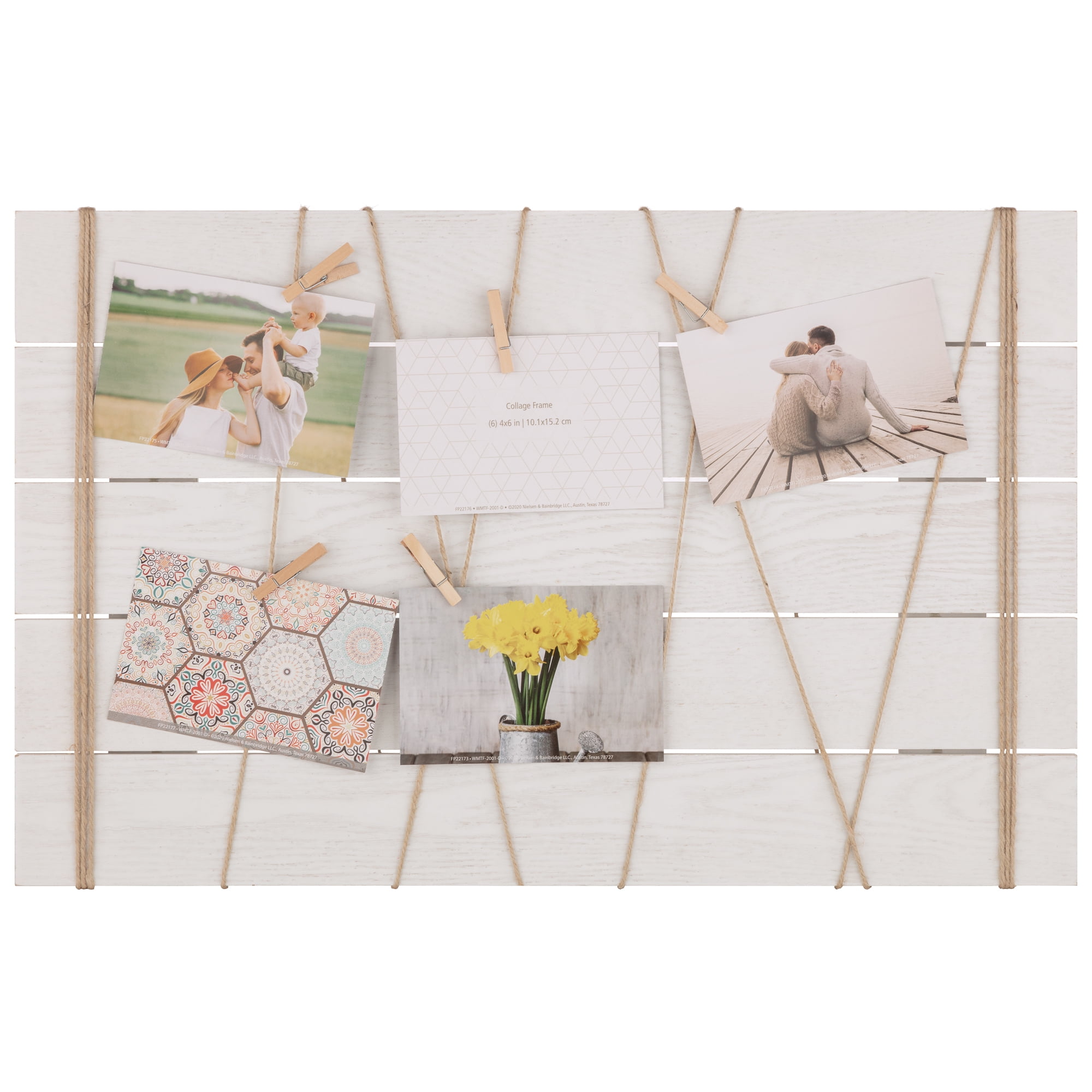 15x24 Wood Plank Collage Clip Frame