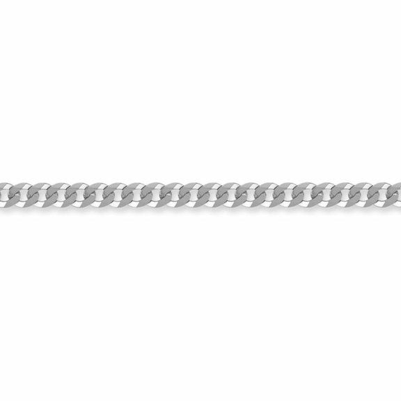 Sterling Silver Jewelco London 4mm Gauge Chain Curb Bracelet 8.5 inch
