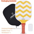 thumbnail image 5 of Aieoposo Pickleball Paddles, Pickleball Gift, Fiberglass Pickleball Rackets, Wristbands and Pickleball Cover - Indoor & Outdoor Pickleball Set for Beginners & Intermediate Players, 5 of 8