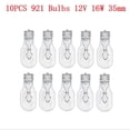 thumbnail image 1 of Ruibeauty 10Pcs 921 High Level Brake Light Bulb 955 Capless Wedge Car Bulbs 12v 16w 35mm, 1 of 4