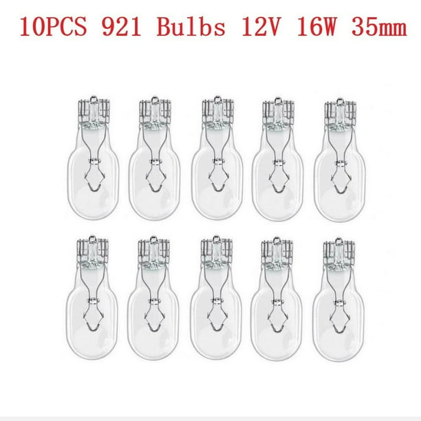10 X 921 High Level Brake Light Bulb 955 Capless Wedge Car Bulbs 12V