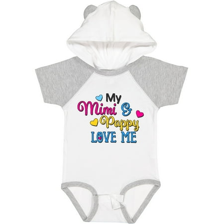 

Inktastic My Mimi and Pappy Love Me with Hearts Gift Baby Boy or Baby Girl Bodysuit