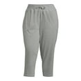 Athletic Works Women's Plus Size Knit Capri Pants, 22” Inseam, Sizes 1X