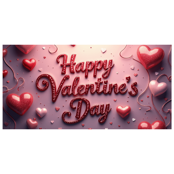 LUUFILx Valentine's Day Celebration Backdrop Heart Decorations Photography Props Romantic Party Supplies Banner Background Wedding Decor