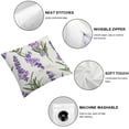thumbnail image 6 of nygtbtfer Watercolor Lavender Flowers Throw Pillow Covers Decorative Square Pillowcase Soft Cushion Covers for Sofa Couch Bed Home Decor White, 6 of 7