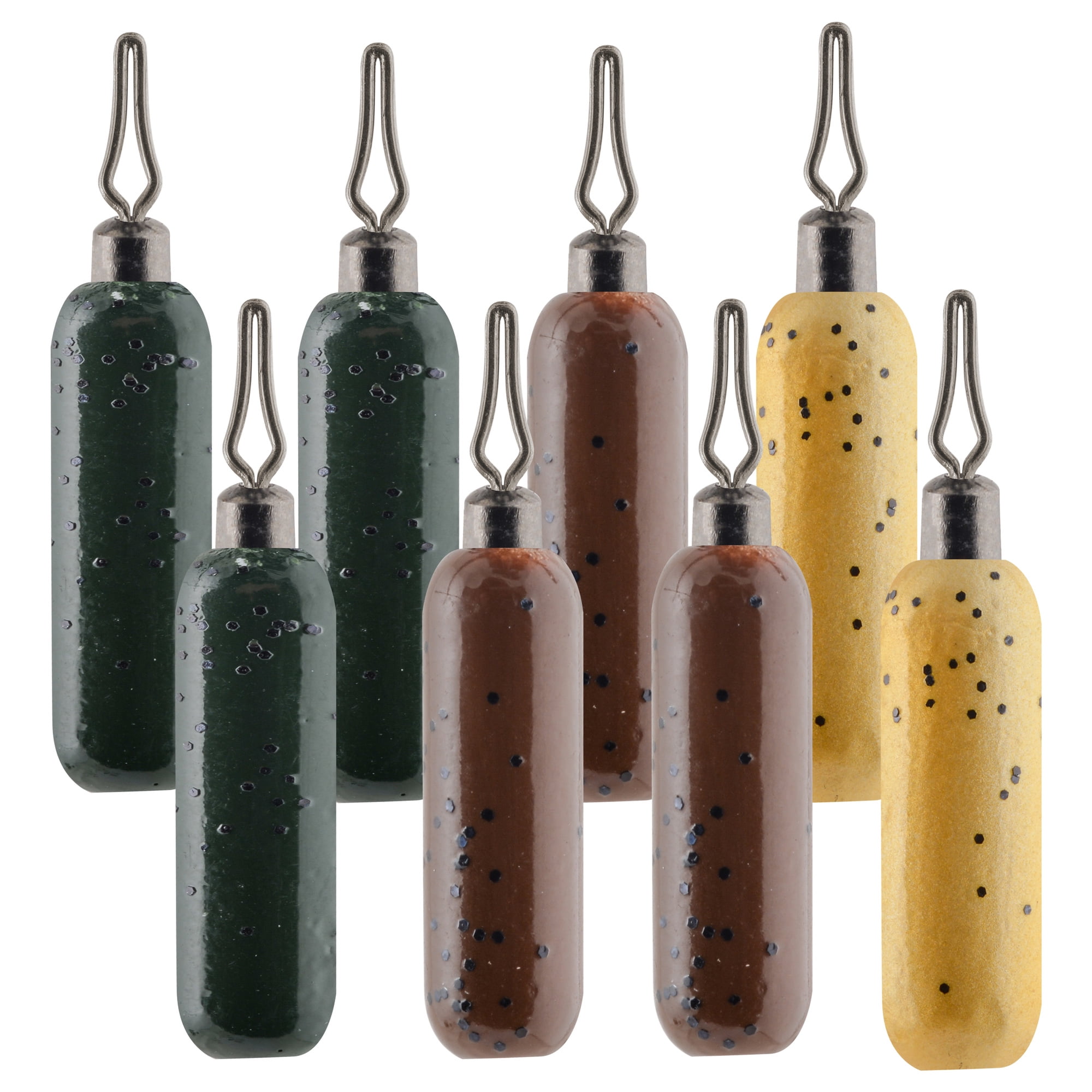 (4 pack) South Bend Drop Shot Weights 8 Pack Cylindrical Assorted Colors 3/16 oz