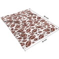 thumbnail image 4 of White Brown Footballs Pattern Blanket,Comfortable Soft Lamb Wool Throw Blanket,All Season,Warm Lightweight Blankets for Sofa Bed Couch Living Room Chair,60"x80", 4 of 4