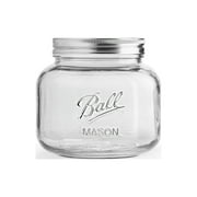Ball Decorative Mason Jar with One Piece Stainless Steel Lid, Half Gal. (64oz.)