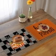 thumbnail image 7 of CaiYueKe Thanksgiving Table Mat Set Heat Insulation Placemats Holiday Dining Decor Kitchen Table Runner Fall Pumpkin Checkered Polyester Fabric Home Decorations, 7 of 7