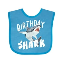 Inktastic Birthday Shark Boys or Girls Baby Bib