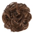 thumbnail image 3 of Chignons Pièce de Cheveux Extensions de Cheveux Synthétiques Chouchous Chignon pour Femmes Filles (Brun Rougeâtre Clair-#78, Gros Chignon Désordonné), 3 of 7