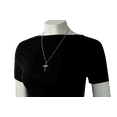 thumbnail image 2 of Women's Stainless Steel Medical Cross Necklace- Proverbs 17:22 by Shields of Strength, 2 of 4