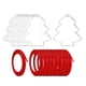 thumbnail image 1 of 10 piezas de decoración de árbol de Navidad colgante en blanco decoración de árbol de Navidad para el hogar B, 1 of 6