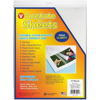 Acetate Sheets A4 OHP Sheet Colour Acetate Clear Film Plastic Light Filter  Gel