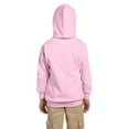 thumbnail image 2 of The Hanes Youth 78 oz EcoSmart 50/50 Pullover Hood - PALE PINK - M, 2 of 2