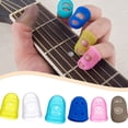 thumbnail image 4 of Seitruly Protectores de silicona para dedos de guitarra, protectores de dedos, multicolor, ahuecados, transparentes, estirables, instrumentos Videojuegos y accesorios Azul oscuro L, 4 of 6