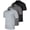 Set Q, variant on 3 Pack: Men's Short Sleeve Golf Polo Casual Workout Sports Moisture Wicking Collared Shirt (Big & Tall)