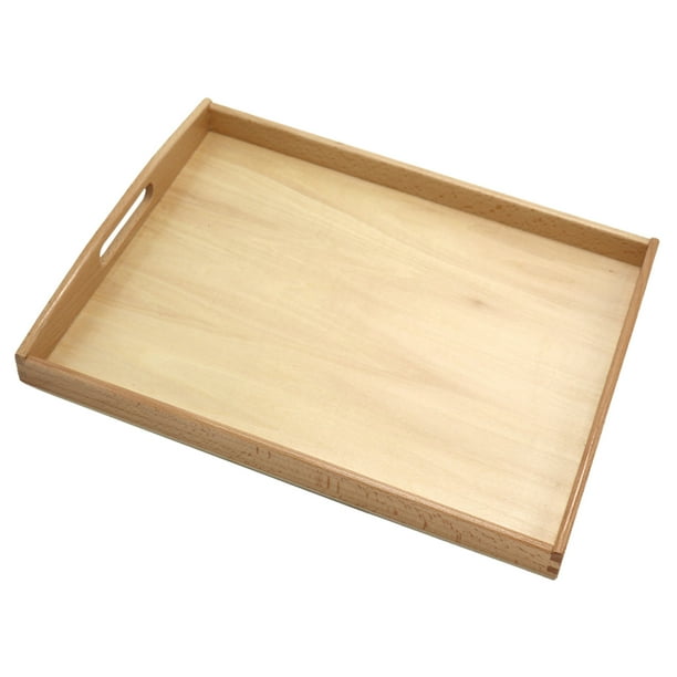 Topaty Montessori Trays Wood Wooden Serving Trays Rectangular Shape
