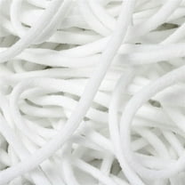 1/8" (3mm) Round Elastic Stretchy Ear Loop Rope Cord: Sewing Crafts DIY Masks Spandex and Nylon Material US Stock Ready to Ship (White,, 20 YARDS)