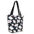 thumbnail image 3 of Kdxio Lilies Flowers Women Reusable Grocery Bags Foldable Ripstop,Reusable Shopping Bags for Shopping,Gym,Gift, 3 of 8