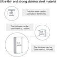 thumbnail image 3 of LNKOO Over The Door Hook- 4 Pack Sturdy Metal Over Door Hook, Fitting Two Sized Doors, Door Hangers and Over The Door Hooks for Hanging Clothes, Towels, Coats and More, 3 of 8