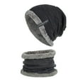 thumbnail image 2 of RXIRUCGD Men's And Winter New Collection With Velvet Hook Hat And Neck Warmth Set( Navy ), 2 of 4