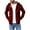 Wine, variant on Turilly Men's Fashion Casual Plaid Coats Printing Zipper Pockets Long Sleeve Hooded Casual Outwear Coats