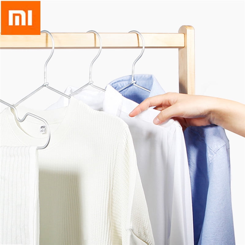 8Pcs Cloth Hanger Bathroom Clothes Durable Rack Accessories Aluminium