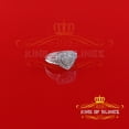 thumbnail image 4 of King of Bling's 925 White Sterling Silver 0.15CT Diamond Shiny Promise Heart Womens Ring Size 7, 4 of 14