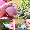 thumbnail image 2 of Regadera de plástico de 0,4 galones, pequeñas y ligeras, lindas plantas de jardín para interiores y exteriores, regadera de juguete para niños con cabezal de ducha Elefante: Rosa, 2 of 5