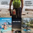 thumbnail image 2 of GRAND TRUNK | Parasheet Blanket with Sand Anchor Pockets (Blue Lagoon) | Sand and Water Resistant | Perfect for Beach & Picnics | Included: Stake Looks and Attached Stuff Sack, 2 of 6